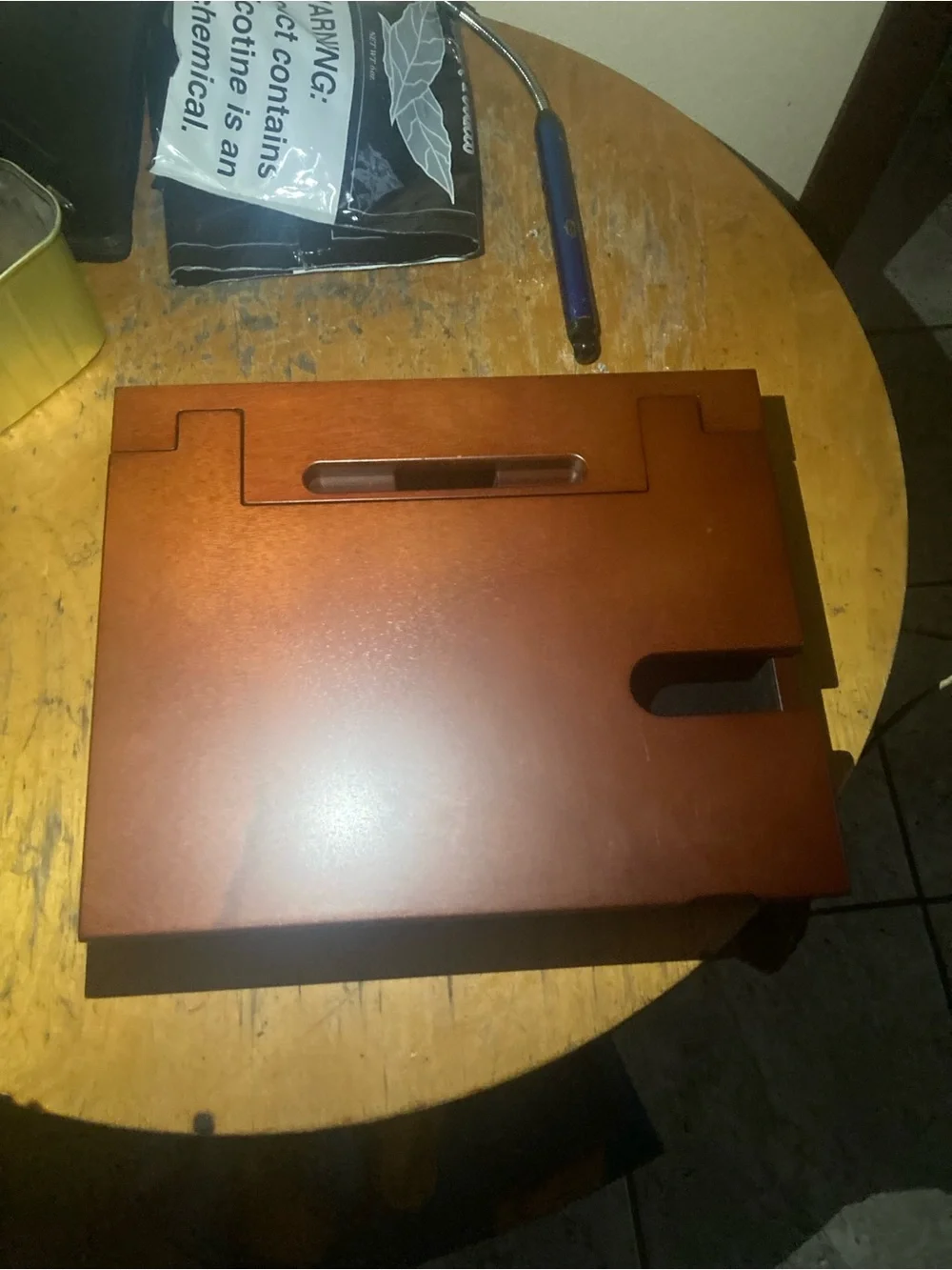Wooden Serving Tray - Warm Chestnut Finish